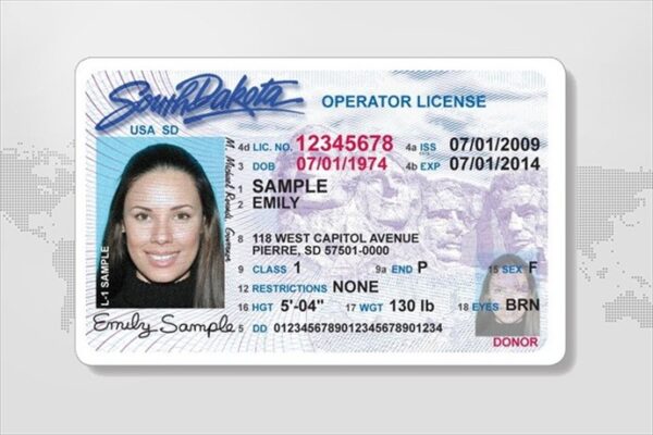 South Dakota Driver License